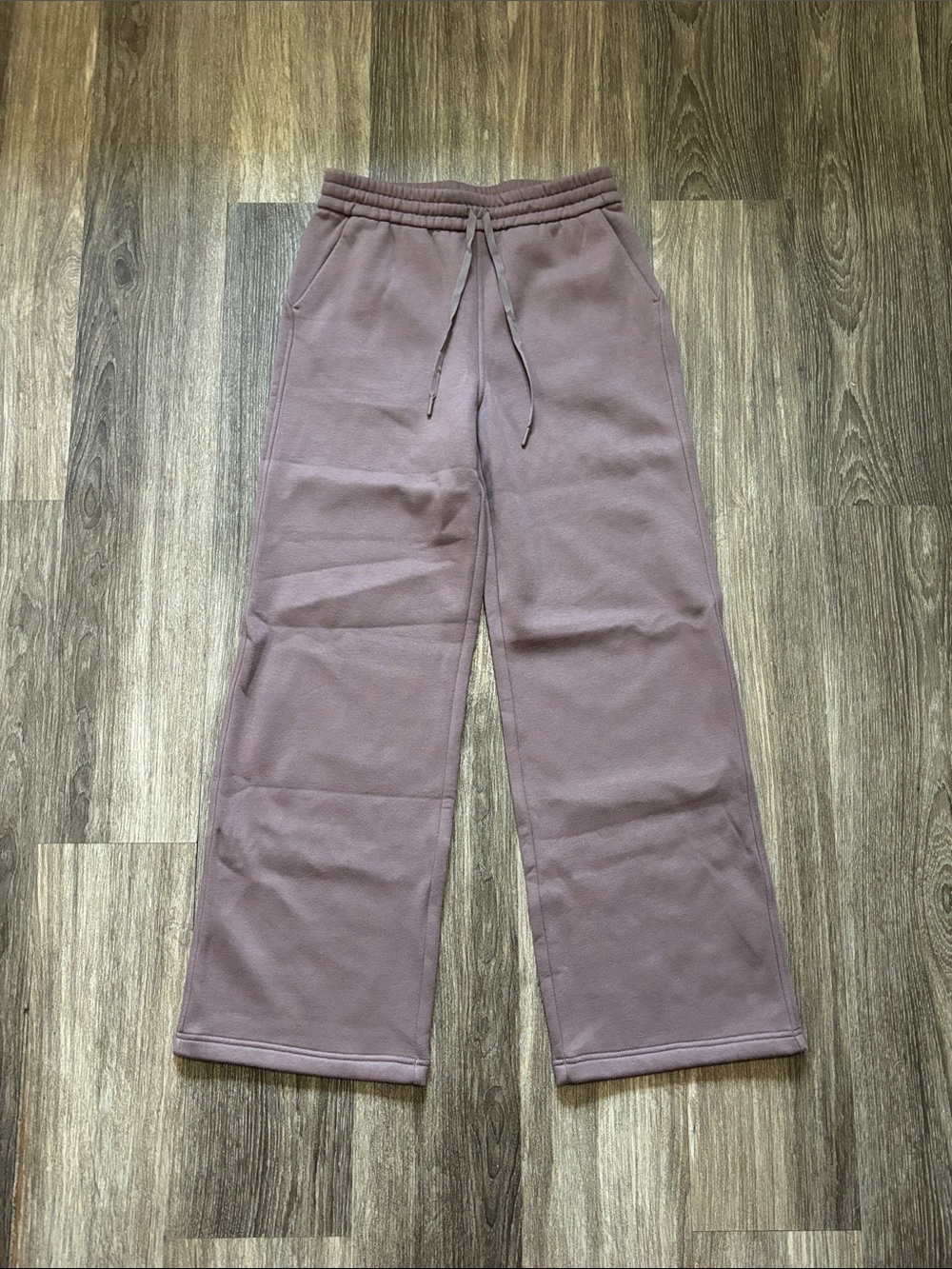 Wide Leg Drawstring Pants in Mauve